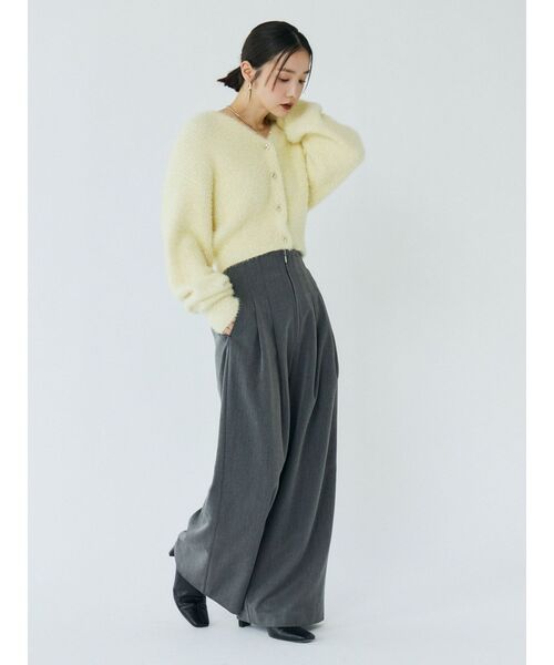 LAGUNAMOON（ラグナムーン）の「フェザーネップカーデプルオーバー（カーディガン/ボレロ・レディース・チャコールグレー/ブルー/イエロー・FREE）」の12枚目の写真