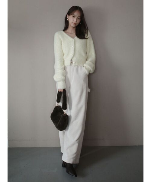 LAGUNAMOON（ラグナムーン）の「フェザーネップカーデプルオーバー（カーディガン/ボレロ・レディース・チャコールグレー/ブルー/イエロー・FREE）」の15枚目の写真