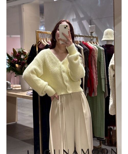 LAGUNAMOON（ラグナムーン）の「フェザーネップカーデプルオーバー（カーディガン/ボレロ・レディース・チャコールグレー/ブルー/イエロー・FREE）」の22枚目の写真