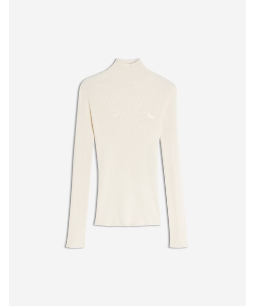 Maison Kitsune(メゾンキツネ)の「BABY FOX FINE WOOL RIB TURTLENECK JUMPER(ニット/セーター・レディース・アイボリー・XS/S/M/L)」の1枚目の写真
