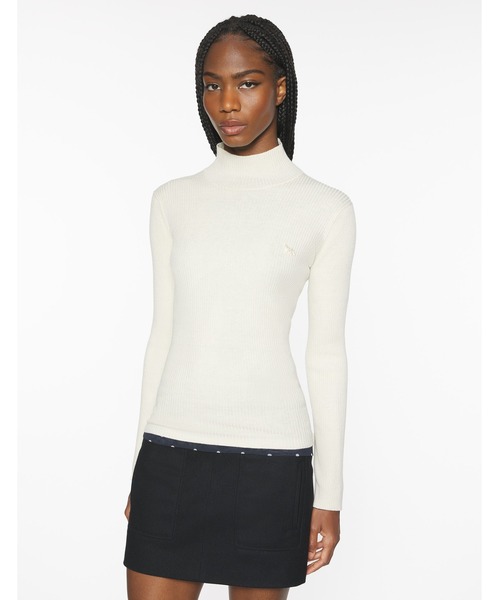 Maison Kitsune(メゾンキツネ)の「BABY FOX FINE WOOL RIB TURTLENECK JUMPER(ニット/セーター・レディース・アイボリー・XS/S/M/L)」の5枚目の写真
