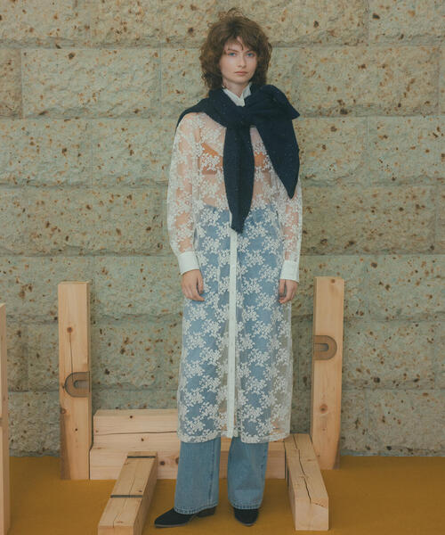 N.（N. Natural Beauty Basic）（エヌエヌナチュラルビューティーベーシック）の「【追加生産】ビーズミックスヘアリーカーディガン（カーディガン/ボレロ・レディース・レッド/チャコールグレー/ネイビー・MEDIUM）」の12枚目の写真