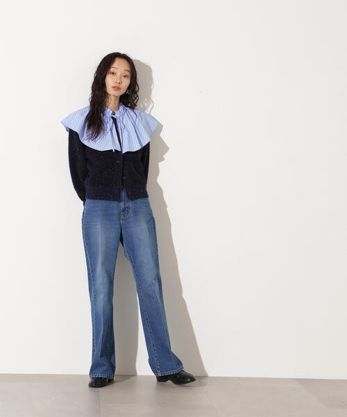 N.（N. Natural Beauty Basic）（エヌエヌナチュラルビューティーベーシック）の「【追加生産】ビーズミックスヘアリーカーディガン（カーディガン/ボレロ・レディース・レッド/チャコールグレー/ネイビー・MEDIUM）」の17枚目の写真