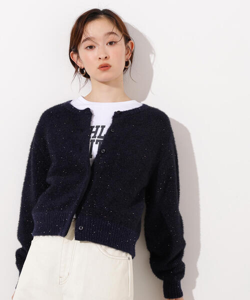 N.（N. Natural Beauty Basic）（エヌエヌナチュラルビューティーベーシック）の「【追加生産】ビーズミックスヘアリーカーディガン（カーディガン/ボレロ・レディース・レッド/チャコールグレー/ネイビー・MEDIUM）」の19枚目の写真