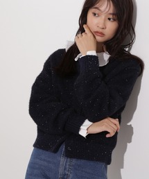 N.（N. Natural Beauty Basic） | 【追加生産】ビーズミックスヘアリーカーディガン(カーディガン/ボレロ)
