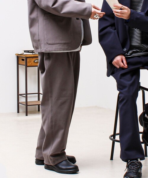 GLOSTER（グロスター）の「【セットアップ対応】トリコットオールマイティパンツ（その他パンツ・メンズ・ネイビー/モカ/ブラック・S/M/L）」の2枚目の写真