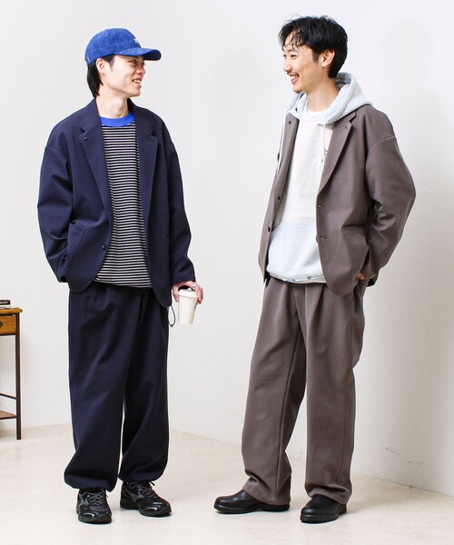 GLOSTER（グロスター）の「【セットアップ対応】トリコットオールマイティパンツ（その他パンツ・メンズ・ネイビー/モカ/ブラック・S/M/L）」の4枚目の写真