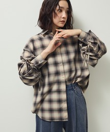 ELENCARE DUE | ・ELENCARE DUE チェックギャザーシャツ(シャツ/ブラウス)
