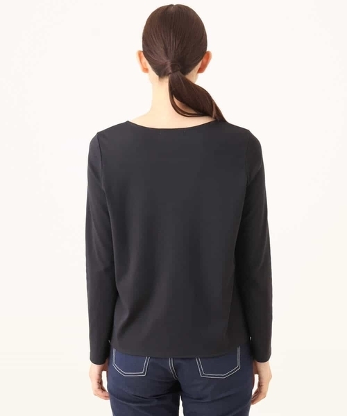 OFUON le MK(オフオンルエムケー)の「【2025AW】ミニフリルディティールコットンカットソー/洗える/WEB限定サイズあり(Tシャツ/カットソー・レディース・ホワイト/ブルー系その他・36/38)」の17枚目の写真