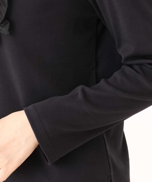 OFUON le MK(オフオンルエムケー)の「【2025AW】ミニフリルディティールコットンカットソー/洗える/WEB限定サイズあり(Tシャツ/カットソー・レディース・ホワイト/ブルー系その他・36/38)」の10枚目の写真