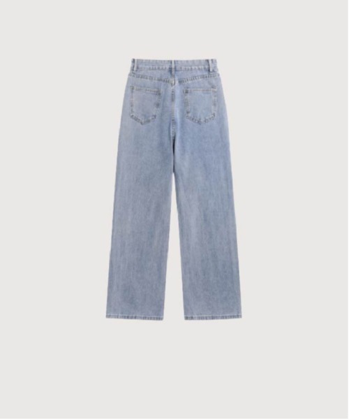 LA POMME petit（ラポミ・プチ）の「Heart Embroidery Denim Pants（デニムパンツ・レディース・ブルー・SMALL/MEDIUM/LARGE/X-LARGE）」の2枚目の写真
