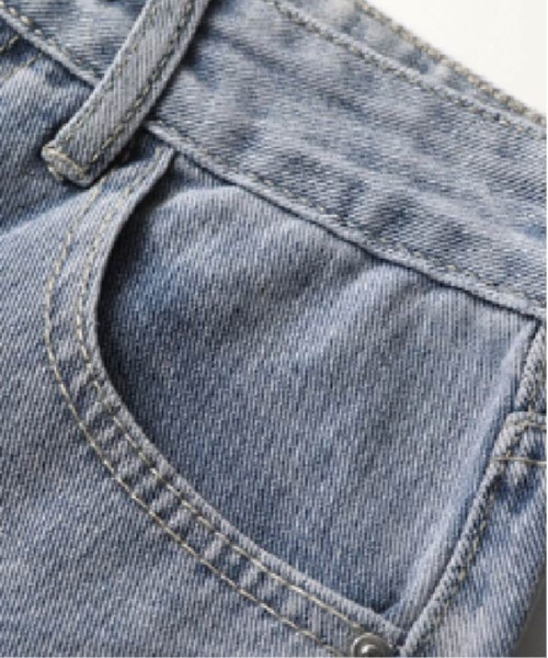 LA POMME petit（ラポミ・プチ）の「Heart Embroidery Denim Pants（デニムパンツ・レディース・ブルー・SMALL/MEDIUM/LARGE/X-LARGE）」の3枚目の写真