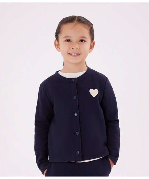 PETIT BATEAU(プチバトー)の「カーディガン(カーディガン/ボレロ・キッズ・レッド/ネイビー・3YEAR/4YEAR/5YEAR)」の1枚目の写真