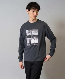 a.v.v | 【綿100%】フォトプリントワイドシルエットカットソー ロンT(Tシャツ/カットソー)
