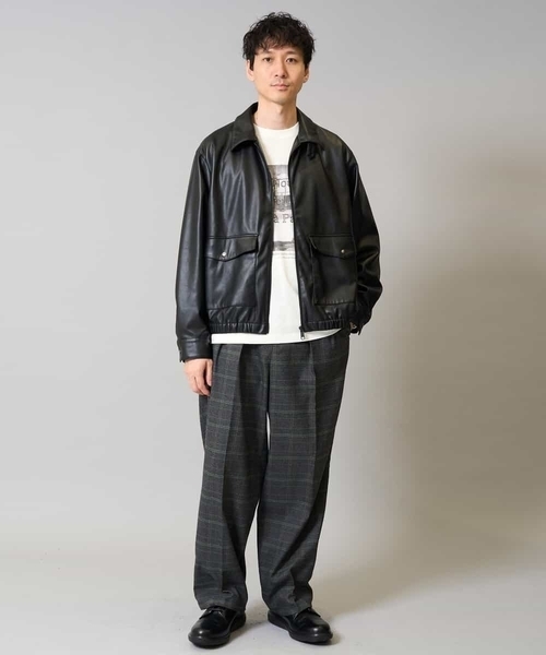 a.v.v（アーヴェヴェ）の「【綿100％】フォトプリントワイドシルエットカットソー　ロンT（Tシャツ/カットソー・メンズ・ホワイト/チャコールグレー・50/46/48/44）」の7枚目の写真