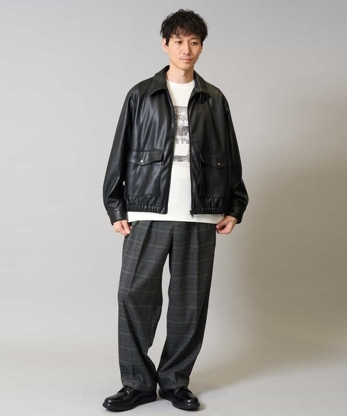 a.v.v（アーヴェヴェ）の「【綿100％】フォトプリントワイドシルエットカットソー　ロンT（Tシャツ/カットソー・メンズ・ホワイト/チャコールグレー・50/46/48/44）」の8枚目の写真
