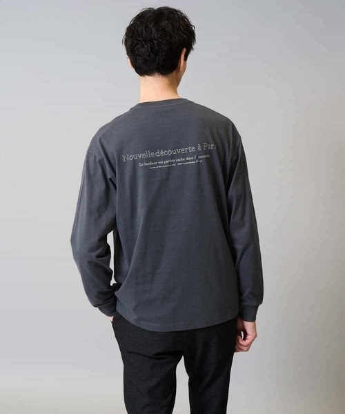 a.v.v（アーヴェヴェ）の「【綿100％】フォトプリントワイドシルエットカットソー　ロンT（Tシャツ/カットソー・メンズ・ホワイト/チャコールグレー・50/46/48/44）」の15枚目の写真