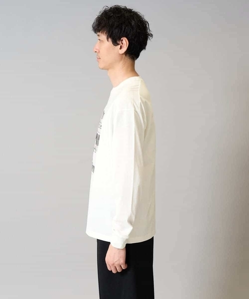 a.v.v（アーヴェヴェ）の「【綿100％】フォトプリントワイドシルエットカットソー　ロンT（Tシャツ/カットソー・メンズ・ホワイト/チャコールグレー・50/46/48/44）」の18枚目の写真