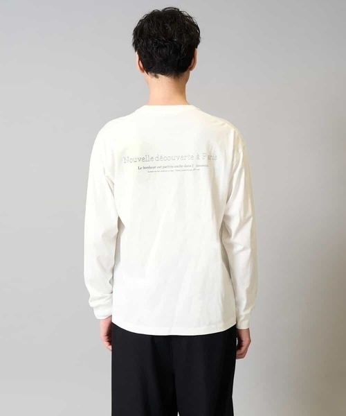 a.v.v（アーヴェヴェ）の「【綿100％】フォトプリントワイドシルエットカットソー　ロンT（Tシャツ/カットソー・メンズ・ホワイト/チャコールグレー・50/46/48/44）」の19枚目の写真