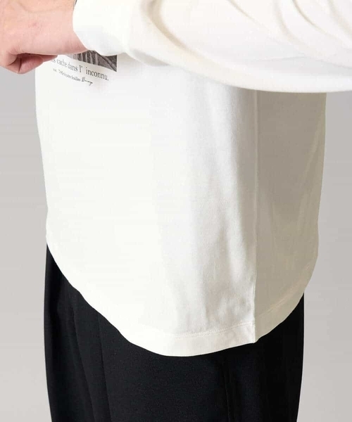 a.v.v（アーヴェヴェ）の「【綿100％】フォトプリントワイドシルエットカットソー　ロンT（Tシャツ/カットソー・メンズ・ホワイト/チャコールグレー・50/46/48/44）」の22枚目の写真