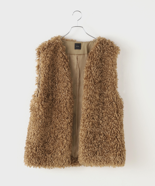 スピックアンドスパン　カールエコファーベスト カールエコファーベスト（その他アウター）｜Spick & Span（スピック