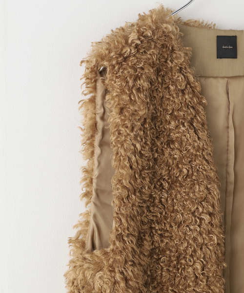 スピックアンドスパン　カールエコファーベスト カールエコファーベスト（ジレ）｜Spick and Span（スピック＆スパン