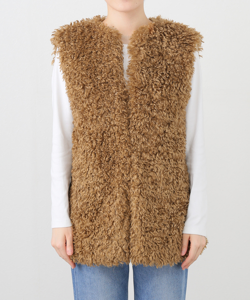 スピックアンドスパン　カールエコファーベスト Spick & Span｜カールエコファーベスト | Rakuten Fashion(楽天