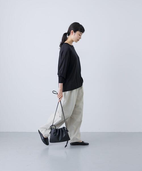 かぐれ（カグレ）の「コットンボリュームパンツ（その他パンツ・レディース・ブラック/アイボリー・FREE）」の6枚目の写真