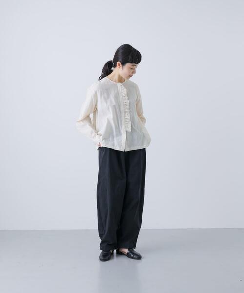 かぐれ（カグレ）の「コットンボリュームパンツ（その他パンツ・レディース・ブラック/アイボリー・FREE）」の16枚目の写真