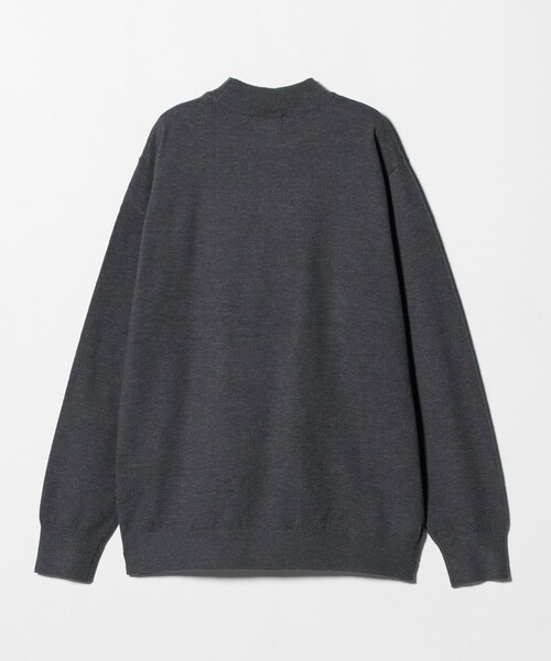 green label relaxing（グリーンレーベルリラクシング）の「【WEB限定】JUST fit ジャケイン モックネック ニット（ニット/セーター・メンズ・ブラック/ダークグレー/ダークブラウン・M/L/S/XL）」の9枚目の写真