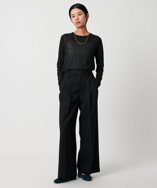CITEN(シテン)の「<CITEN>エッセンシャルシアトップ(Tシャツ/カットソー・レディース・ホワイト/ブラック/ダークブラウン/レッド・FREE)」の10枚目の写真