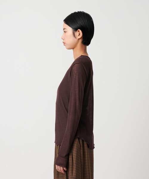 CITEN(シテン)の「<CITEN>エッセンシャルシアトップ(Tシャツ/カットソー・レディース・ホワイト/ブラック/ダークブラウン/レッド・FREE)」の14枚目の写真