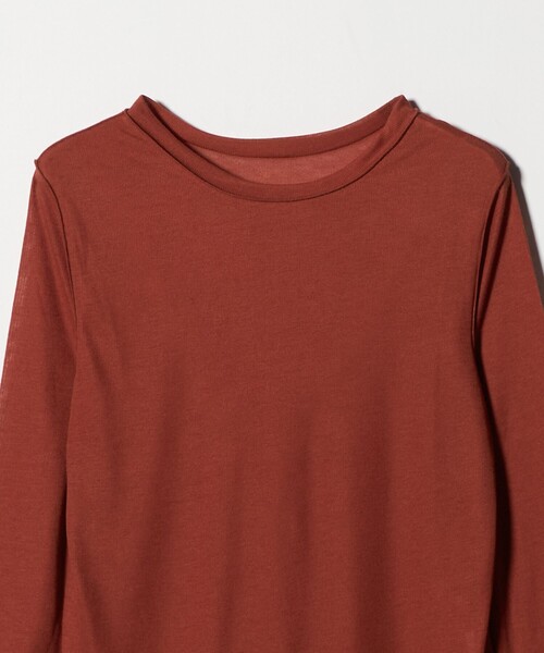CITEN(シテン)の「<CITEN>エッセンシャルシアトップ(Tシャツ/カットソー・レディース・ホワイト/ブラック/ダークブラウン/レッド・FREE)」の18枚目の写真