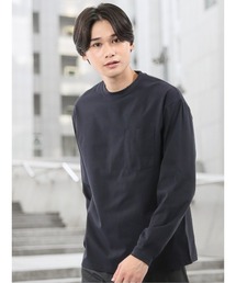 【ストレッチ 高通気 撥水】KAITEKI+ マジ軽ウォーム クルーネック長袖Tシャツ