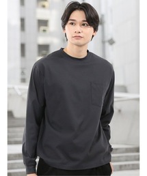 m.f.editorial（エムエフエディトリアル）の「【ストレッチ 高通気 撥水】KAITEKI+ マジ軽ウォーム クルーネック長袖Tシャツ（Tシャツ/カットソー）」