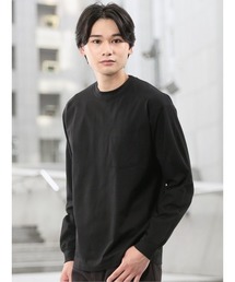 【ストレッチ 高通気 撥水】KAITEKI + マジ軽ウォーム クルーネック 長袖 Tシャツ
