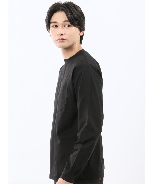 m.f.editorial（エムエフエディトリアル）の「【ストレッチ 高通気 撥水】KAITEKI+ マジ軽ウォーム クルーネック長袖Tシャツ（Tシャツ/カットソー・メンズ・グレー系その他2/ネイビー/ホワイト/ブラック・LARGE/MEDIUM）」の21枚目の写真