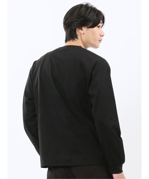 m.f.editorial（エムエフエディトリアル）の「【ストレッチ 高通気 撥水】KAITEKI+ マジ軽ウォーム クルーネック長袖Tシャツ（Tシャツ/カットソー・メンズ・グレー系その他2/ネイビー/ホワイト/ブラック・LARGE/MEDIUM）」の22枚目の写真