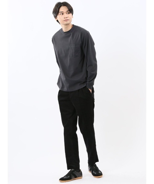 m.f.editorial（エムエフエディトリアル）の「【ストレッチ 高通気 撥水】KAITEKI+ マジ軽ウォーム クルーネック長袖Tシャツ（Tシャツ/カットソー・メンズ・グレー系その他2/ネイビー/ホワイト/ブラック・LARGE/MEDIUM）」の11枚目の写真