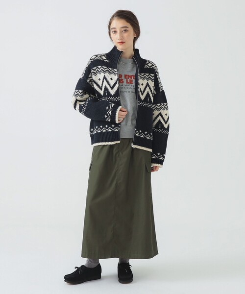 B:MING by BEAMS（ビーミングバイビームス）の「ミリタリー カーゴ スカート（スカート・レディース・カーキ/チャコールグレー/ナチュラル・SMALL/MEDIUM）」の6枚目の写真