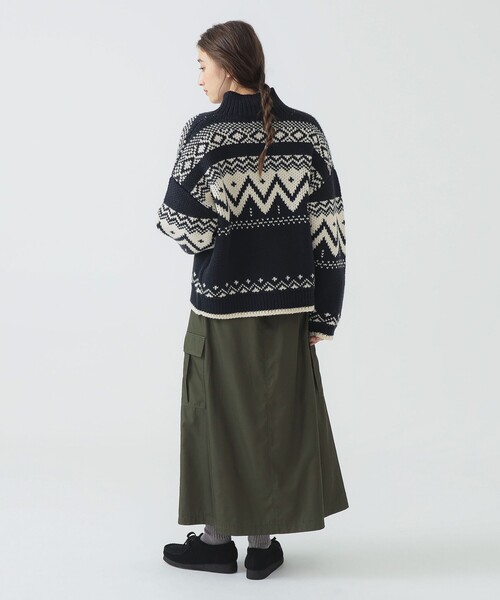 B:MING by BEAMS（ビーミングバイビームス）の「ミリタリー カーゴ スカート（スカート・レディース・カーキ/チャコールグレー/ナチュラル・SMALL/MEDIUM）」の5枚目の写真