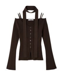 SNIDEL | タイ付きニットプルオーバー(ニット/セーター)