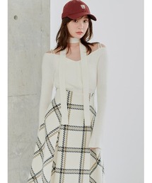 SNIDEL | タイ付きニットプルオーバー(ニット/セーター)