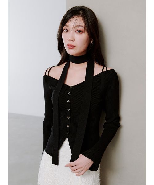 タイ付きニットプルオーバー（ニット/セーター）｜SNIDEL（スナイデル