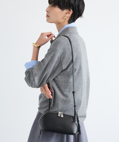 ADD CULUMN(アドカラム)の「BARNYARDSTORM / 【ADD CULUMN(アドカラム)】 / FIGRE ポシェット(ショルダーバッグ・レディース・アイボリー/ブラウン/ブラック・FREE)」の2枚目の写真