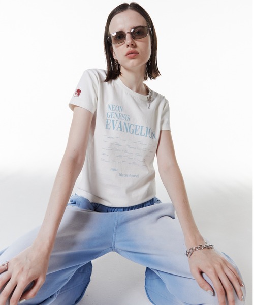 JOSE MOON(ジョゼムーン)の「【EVA×JOSE】THE ENDING T-SHIRT/エンディングTシャツ(Tシャツ/カットソー・レディース・ホワイト/チャコールグレー・FREE)」の11枚目の写真