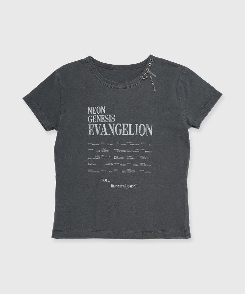 JOSE MOON(ジョゼムーン)の「【EVA×JOSE】THE ENDING T-SHIRT/エンディングTシャツ(Tシャツ/カットソー・レディース・ホワイト/チャコールグレー・FREE)」の19枚目の写真