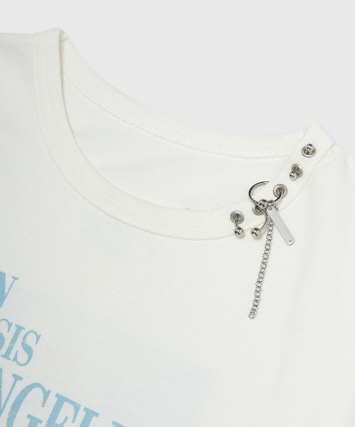 JOSE MOON(ジョゼムーン)の「【EVA×JOSE】THE ENDING T-SHIRT/エンディングTシャツ(Tシャツ/カットソー・レディース・ホワイト/チャコールグレー・FREE)」の22枚目の写真