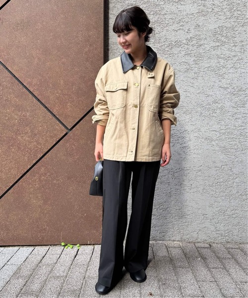 SLOBE IENA（スローブイエナ）の「《WEBのみ4サイズ展開》TRワイドトラウザー（スラックス・レディース・ブラック/グレー・34/36/38/40）」の14枚目の写真