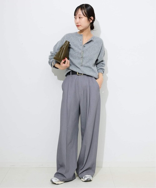 SLOBE IENA（スローブイエナ）の「《WEBのみ4サイズ展開》TRワイドトラウザー（スラックス・レディース・ブラック/グレー・34/36/38/40）」の22枚目の写真